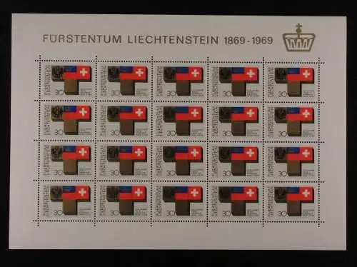 Liechtenstein, MiNr. 517 Bogen, postfrisch - 690596