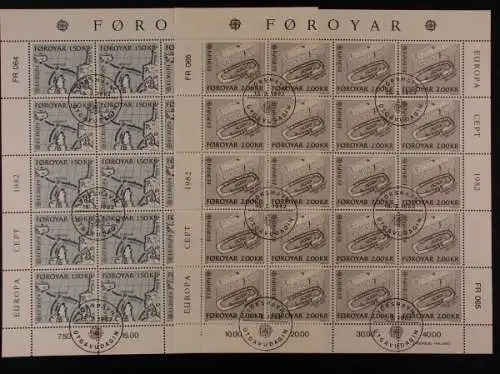 Färöer, MiNr. 70-71 Bögen, gestempelt - 690633