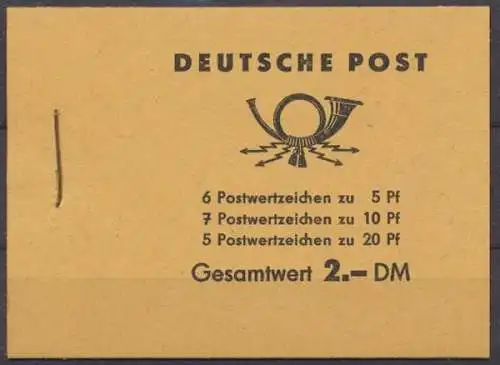 DDR, MiNr. MH 3 b 1, postfrisch - 604254