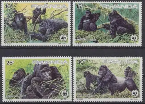 Ruanda, Michel Nr. 1292-1295, postfrisch/MNH - 690786