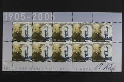 Deutschland (BRD), MiNr. 2496, Kleinbogen Nobelpreis, postfrisch - 630686