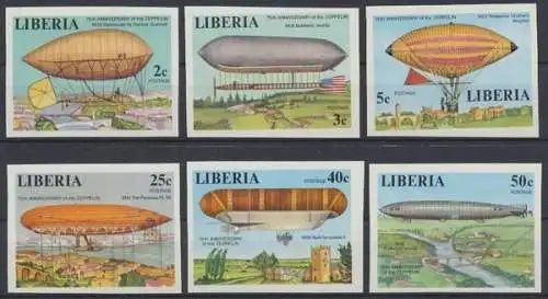 Liberia, MiNr. 1054-1059 B, postfrisch - 603328