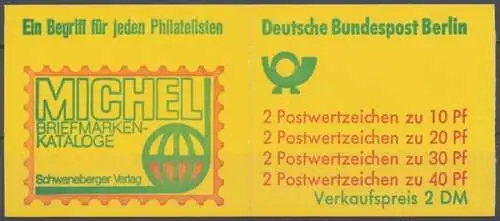 Berlin, MiNr. MH 9 a, postfrisch - 604796