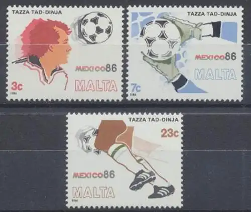 Malta, Fußball, MiNr. 748-750, postfrisch - 603425