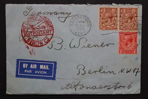 Luftpostbeleg Großbritannien nach Berlin, 1934 - 511685