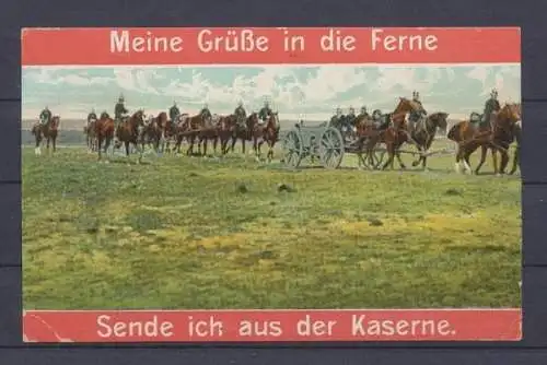 Soldaten einer Arttillerieeinheit, Grüße in die Ferne - 402241