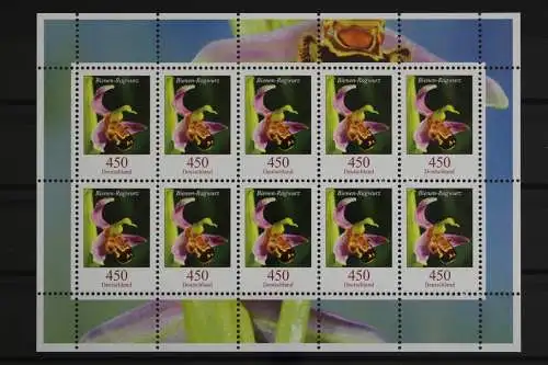 Deutschland, MiNr. 3191, Kleinbogen, Bienen-Ragwurz, postfrisch - 631349