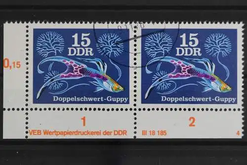 DDR, MiNr. 2177, waag. Paar, Ecke li. unten, DV 4, gestempelt - 631424