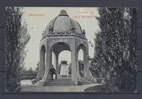 Magdeburg, Pavillon am Adolf Mittag - See - 402472