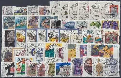 Deutschland (BRD), Michel Nr. 1582-1644 Jahrgang 1992, Berlinstempel - 604977