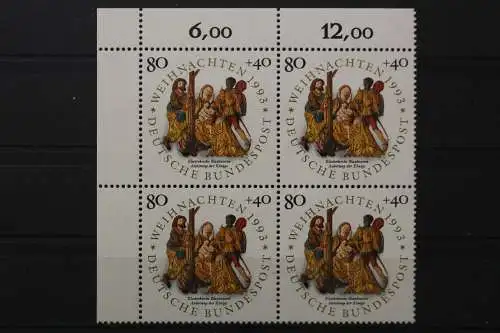 Deutschland, MiNr. 1707, Viererblock, Ecke li. oben, postfrisch - 656214