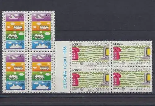 Türkei, MiNr. 2808-2809 Viererblock, postfrisch - 63801