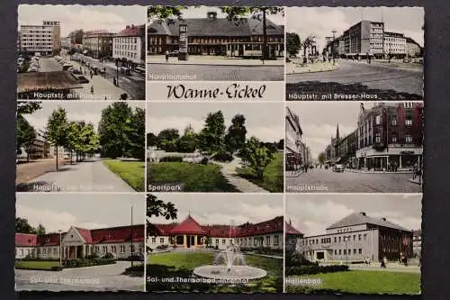 Wanne-Eickel, heute Herne, Hauptbahnhof, Kurhäuser, Straßenansichten - 421804