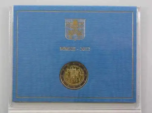 Vatikan, 2 Euro Weltfamilientag, 2012, Stempelglanz, Folder - 890225