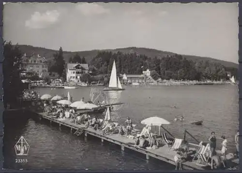 Velden am Wörthersee, Blick vom Schloßbad auf Bulfon -Strandbad - 412417