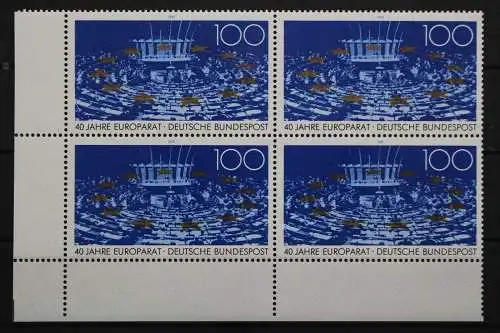 Deutschland, MiNr. 1422, Viererblock, Ecke li. unten, postfrisch - 656732