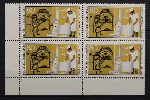 Deutschland, MiNr. 1277, Viererblock, Ecke li. unten, postfrisch - 656755