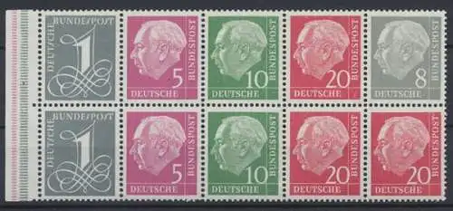 Deutschland (BRD), Michel Nr. H-Blatt 8 Y II RLV III, postfrisch/MNH - 605654