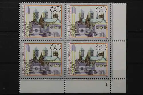 Deutschland, MiNr. 1645, 4er Block, Ecke re. u. FN 1, postfrisch - 656023