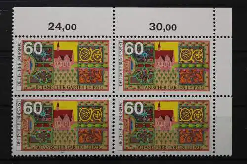 Deutschland, MiNr. 1622, Viererblock, Ecke re. oben, postfrisch - 656193