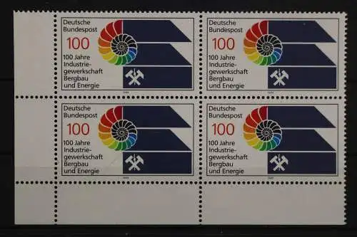 Deutschland, MiNr. 1436, Viererblock, Ecke li. unten, postfrisch - 656729