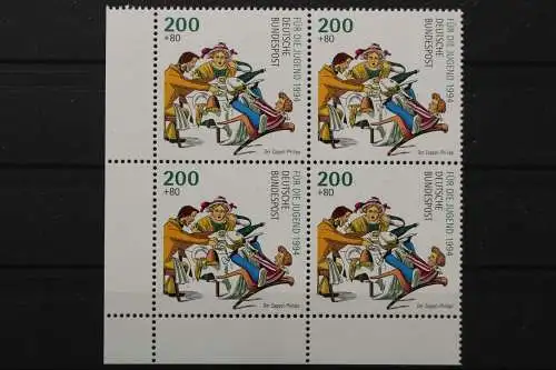 Deutschland, MiNr. 1730, Viererblock Ecke links unten, postfrisch - 656256