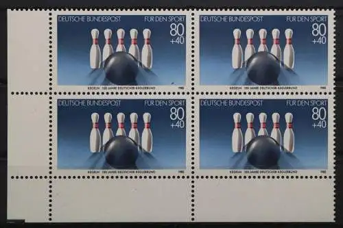 Deutschland, MiNr. 1238, Viererblock, Ecke li. unten, postfrisch - 656762