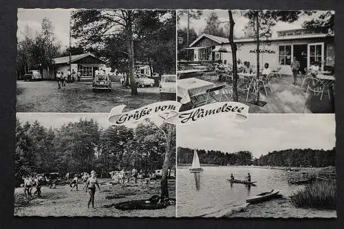 Heemsen, Campingplatz Hämelsee, Cafe am See, Segelschiff - 421979