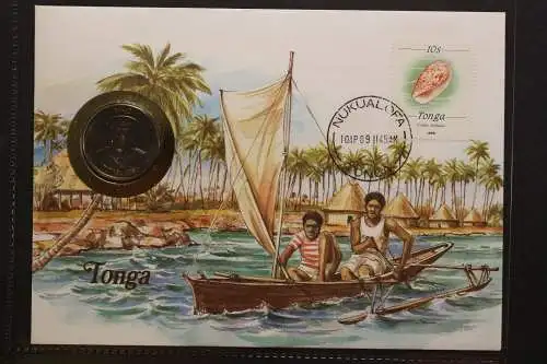 Tonga, Numisbrief, 10.4.1989 - 657004