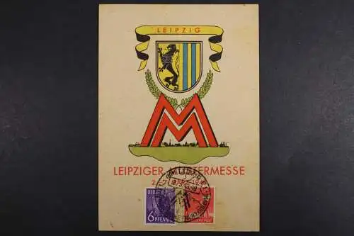 Leipzig, Mustermesse 1948, Wappen / Messeemblem, dekorativ - 511217