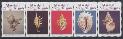 Marshall-Inseln, Fische / Meerestiere, MiNr. 87-91 Zd, postfrisch - 691551