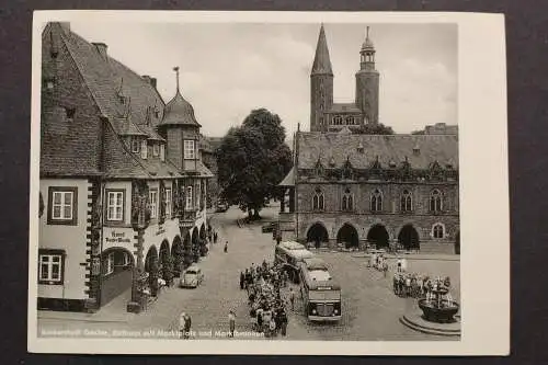 Goslar, Rathaus mit Marktplatz und Marktbrunnen - 422123