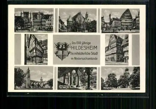 Hildesheim, Ortsansichten der 1000 jährigen Stadt, Wappen - 412801