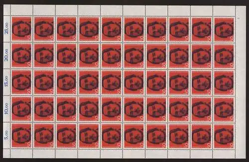 Deutschland (BRD), MiNr. 657, 50er Bogen, FN 1, postfrisch - 606859M