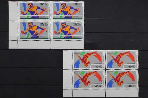 Deutschland, MiNr. 1408-1409, 4er Block Ecke li. unten, postfrisch - 656737