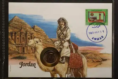 Jordanien, Numisbrief, 1986 - 657072