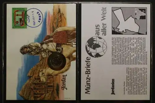 Jordanien, Numisbrief, 1986 - 657072