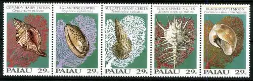 Palau, Fische / Meerestiere, MiNr. 520-524 ZD, postfrisch - 608380