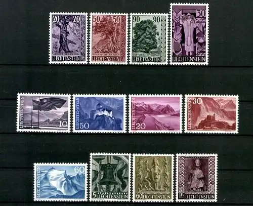 Liechtenstein, MiNr. 377-388, Jahrgang 1959, postfrisch - 692501