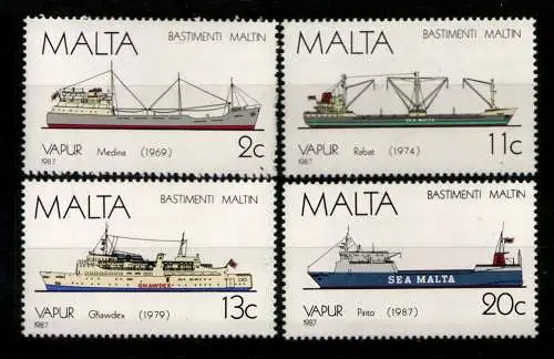 Malta, Schiffe, MiNr. 775-778, postfrisch - 608823