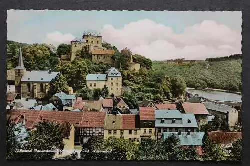 Blankenheim, Eifel, Ortsansicht mir Burg und Schwimmbad - 422592