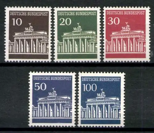 Deutschland (BRD), MiNr. 506-510 w, postfrisch - 608043