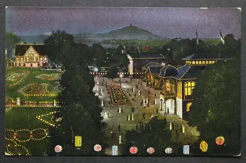 Bad Salzbrunn, Niederschlesien, Illumination der Kuranlage - 422435