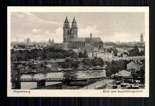 Magdeburg, Blick vom Ausstellungsturm, Dom - 419303