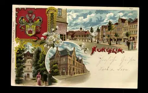 Northeim, Wappen, Marktplatz, Postamt, Turm - 413635