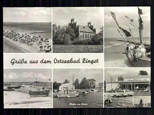 Ostseebad Zingst, Strand Boote, Hafen am Strom, Kaufhalle - 419585