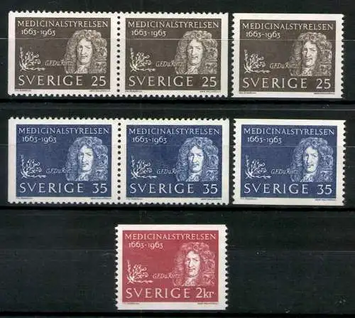 Schweden, MiNr. 508-510 A, DI, Dr, postfrisch - 692636