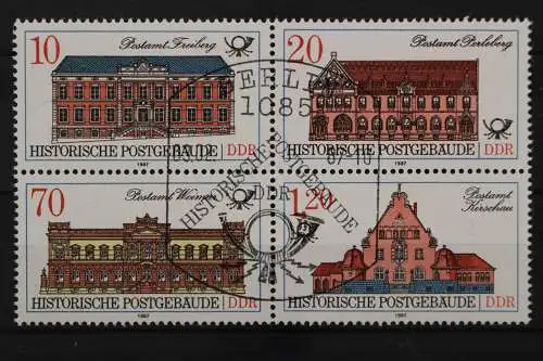 DDR, MiNr. 3069 PF I, Viererblock, gestempelt - 659375