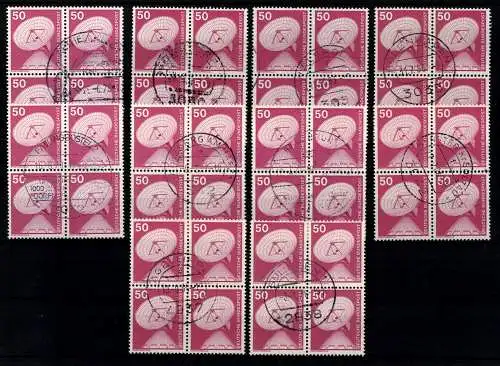 Deutschland (BRD), MiNr. 851, 10 Viererblöcke, gestempelt - 611509