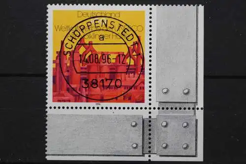 Deutschland (BRD), MiNr. 1875, Ecke re. unten, zentrischer Stempel, EST - 636915